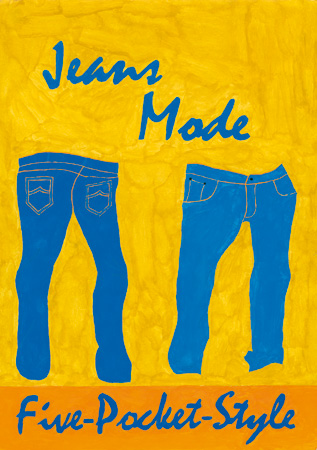 Haser, Dennis, Jeans Mode. Five pocket style, Malerei, 2007