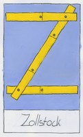 Eller, Theresa, Alphabetbuch, Zollstock, JG05, 2013