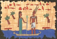 Schütrumpf, Katharina, 'Was stimmt hier nicht', Papyrus-Facsimile, Wasserfarben, Jg05, 2009